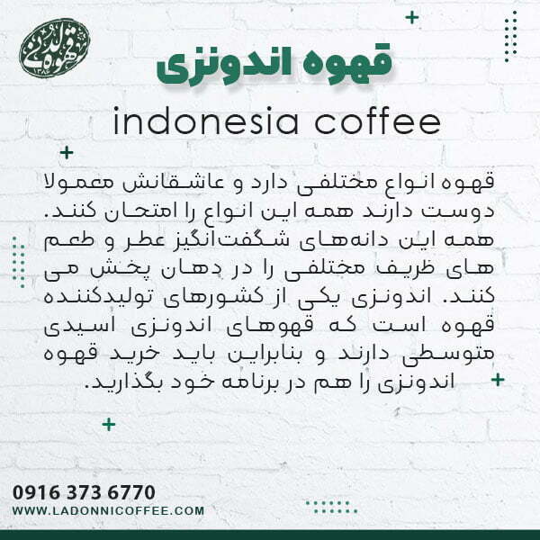 قهوه اندونزی1 دانه قهوه اندونزی indonesia coffee